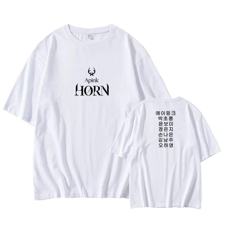 

Kpop летняя стильная футболка с изображением альбома и гудка, корейская печать названий, футболка с узором, круглым вырезом, спущенными плеча...