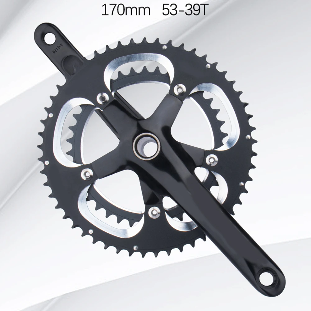 

Road Bike Chainring Double Disc Aluminum Alloy 170mm 53-39T Crank Set Bicycle Sprocket 10-11 Speed Bikes Accessories Parts