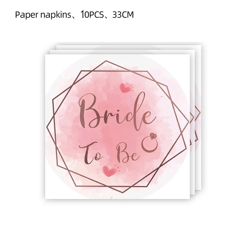 

Одноразовая посуда для девичника, розовый набор