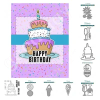 arrival 2022 new cake and cup ice cream metal cutting dies and stamps scrapbook diary decoration embossing template diy handmade