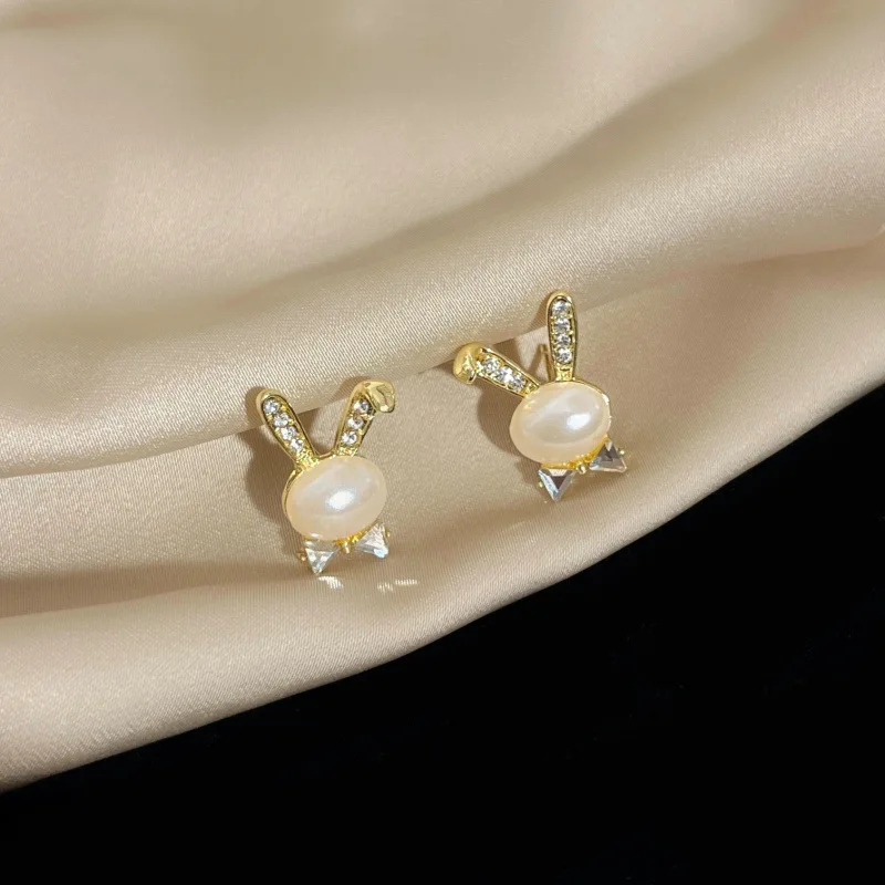 

Милые крутые корейские модные ювелирные изделия Hottie для женщин серьги в форме кролика для молодых девушек Y2k аксессуары бижутерия серьги дл...