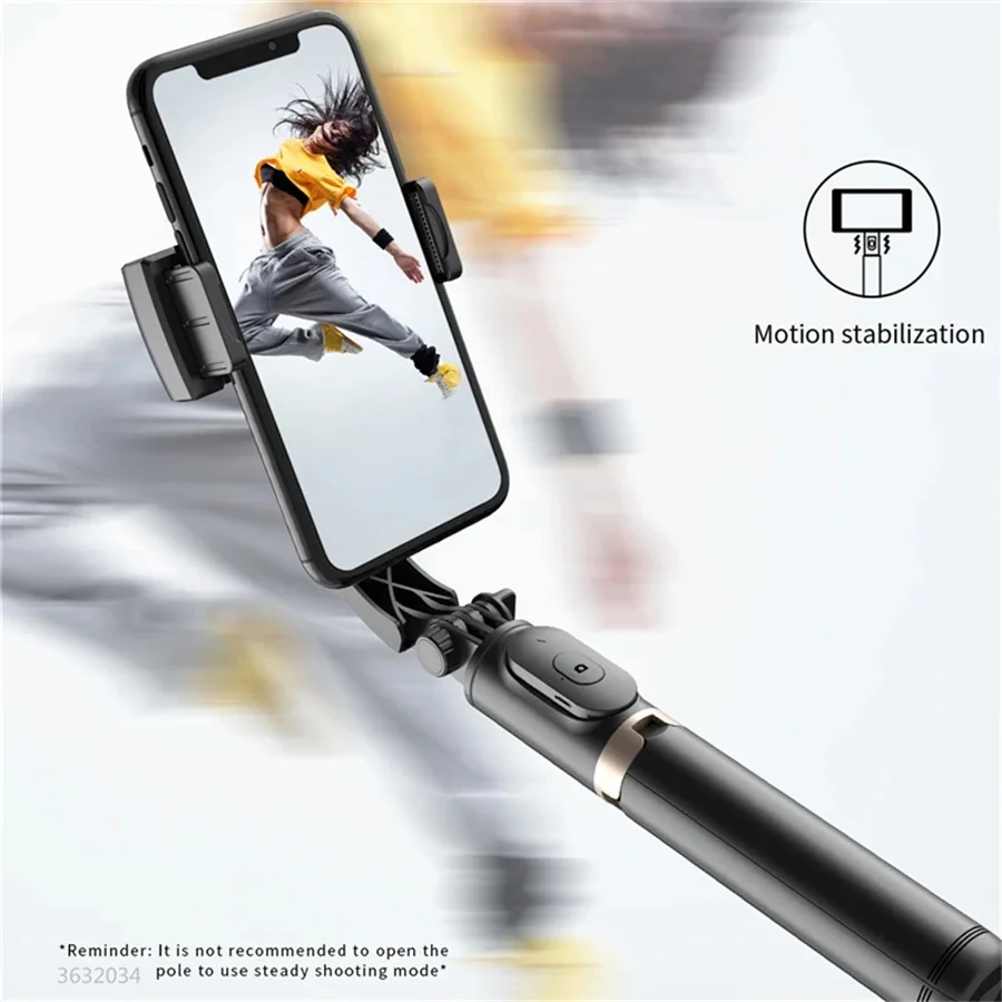 Фото FANGTUOSI новый Bluetooth-монопод с затвором, ручной стабилизатор подвеса для IOS Android Wireless 360 °   вращающийся штатив для селфи-палки №3