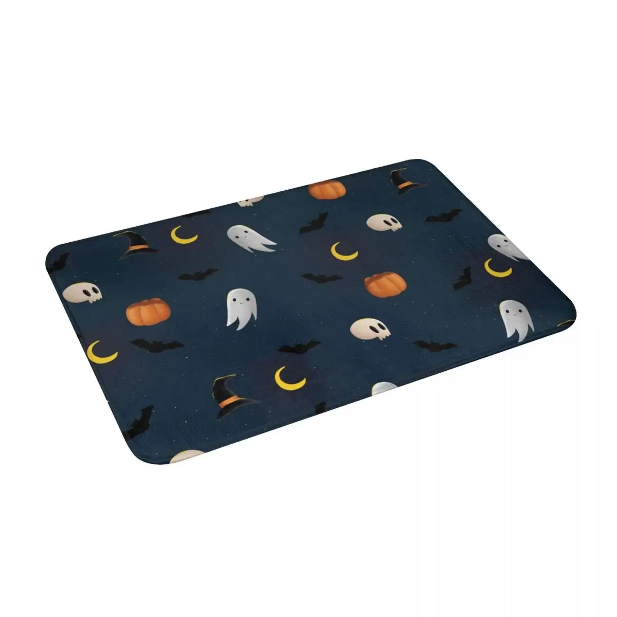 

Cute Halloween Night Bath Door Floor Mat Non-slip Rug Carpet Entrance Living Room Home Kitchen Sand Scraping Dust Velvet Bedroom