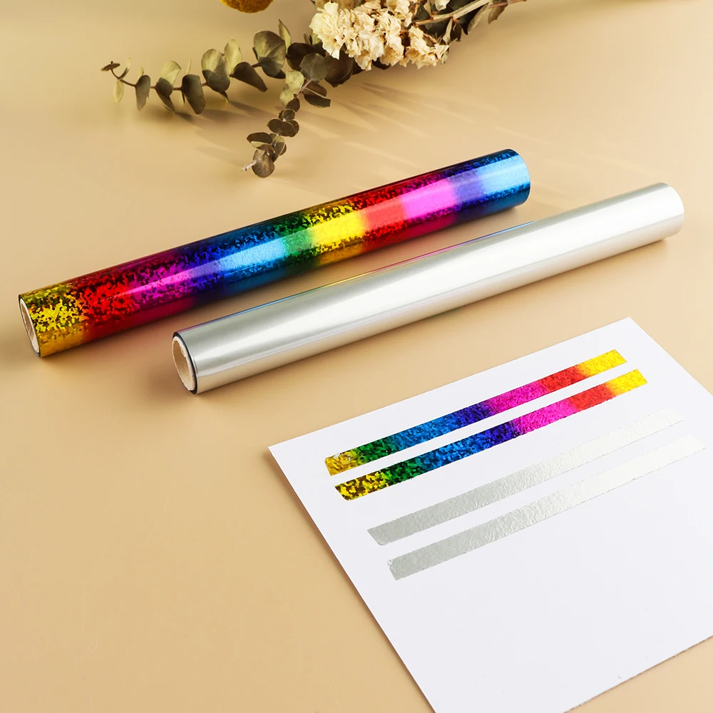 

19.3Cmx5M New Toner Reactive Foil By Laser Printer and Laminator Paper Holographic Heat Transfer Crafts Foils New Diy Tool 2022