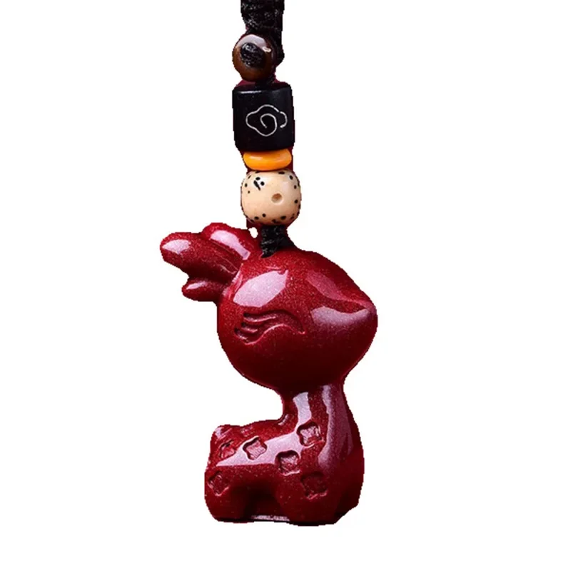 Модное ожерелье с подвеской Cinnabar из нефрита брелок ювелирные изделия китайский