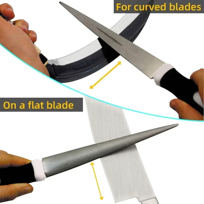 Карманная точилка для ножей Алмазная с ручкой из АБС-пластика Заточка стали