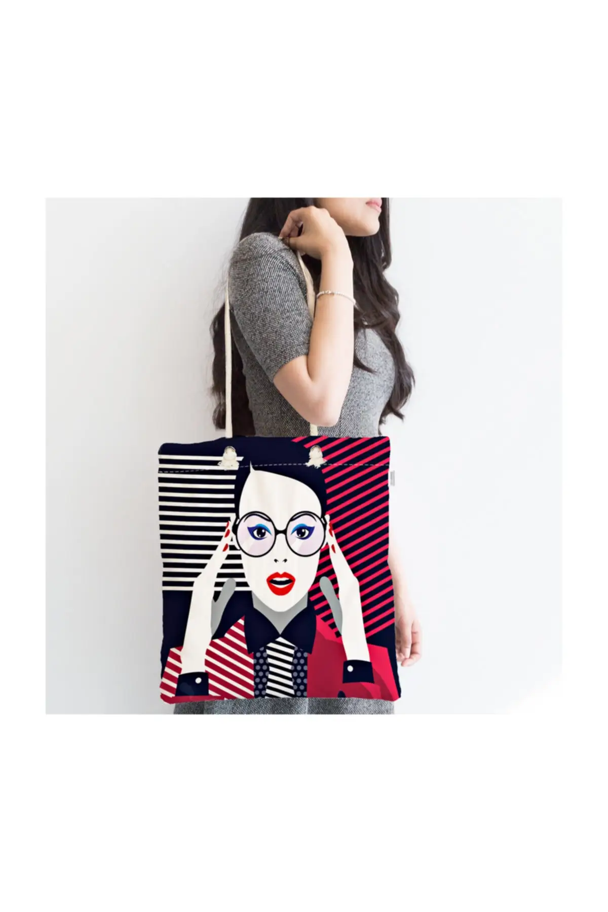 

Женская пляжная сумка Pop Art Mujer, модная тканевая сумка-тоут на молнии с принтом, летние сумки для покупок