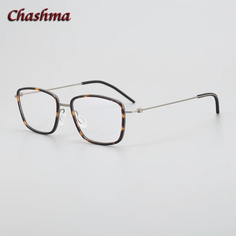 Мужские ультралегкие оптические очки по рецепту титановые безвинтовые линзы для