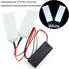 Белый светодиодный светильник сделай сам для фотомаски, светильник для косплея, батарея ААА, вход 27,5x695 (76,5) мм