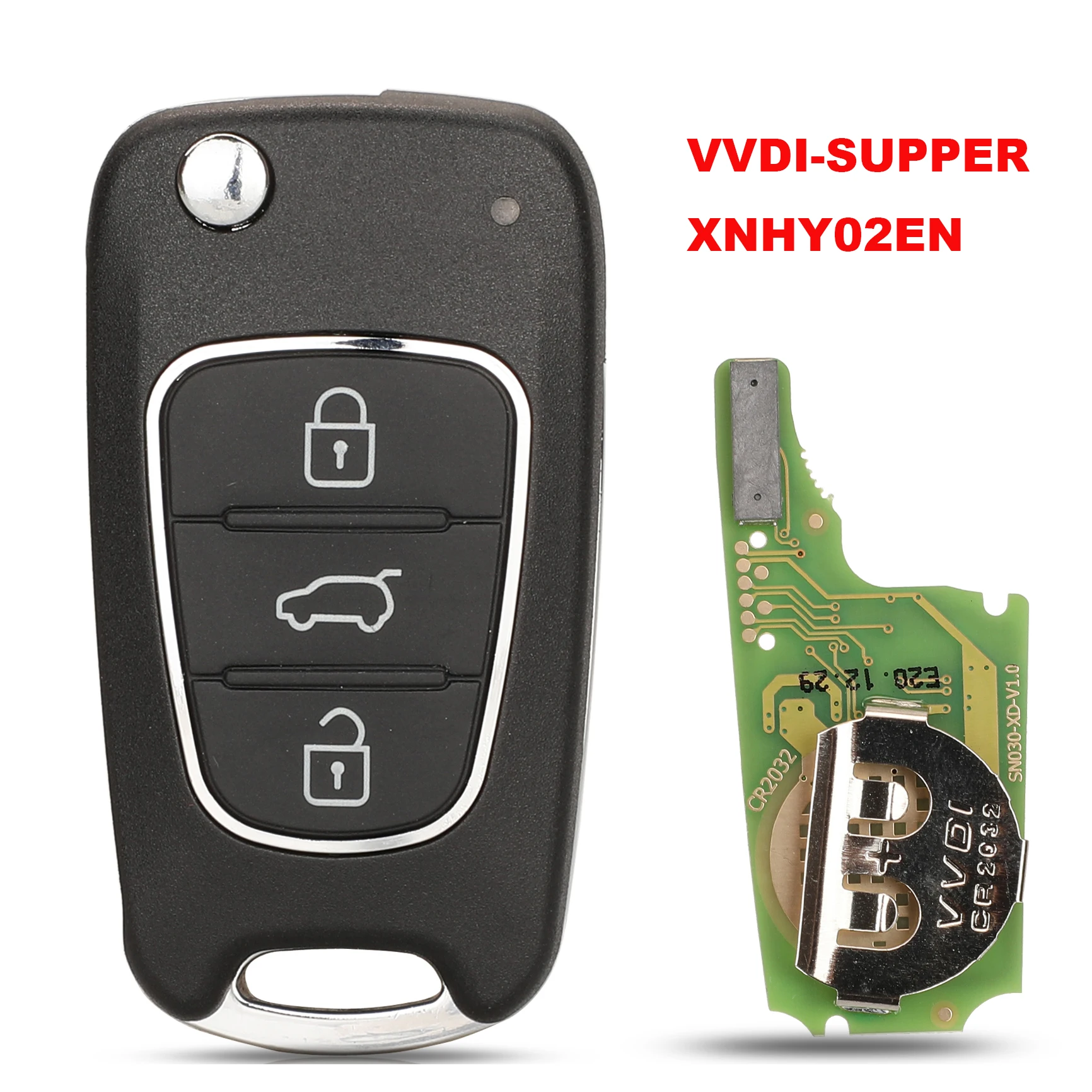 

XHORSE jingyuqin XNHY02EN беспроводной универсальный дистанционный ключ для HYUNDAI Flip 3-кнопочные пульты дистанционного управления для VVDI Key Tool английская версия