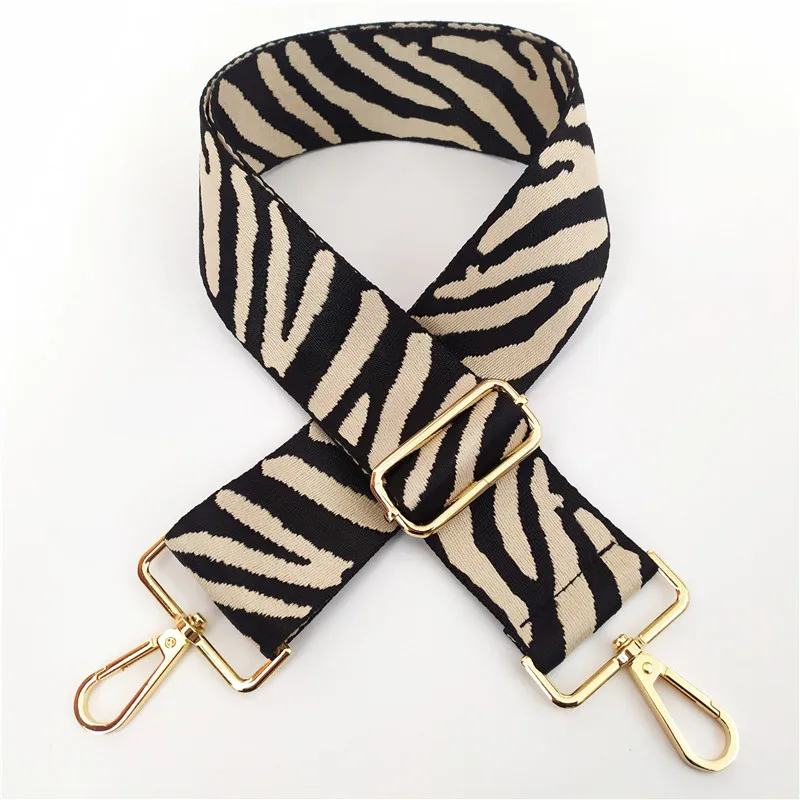 Zebra Pattern Bag Strap Women Handbag Belt Wide Shoulder Bag Strap Replacement Strap Accessory Bag Part Adjustable Belt For Bags