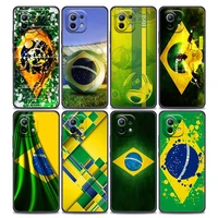 phone case for xiaomi mi 11 lite 5g ne 11i 11x 11t 12 pro poco f1 f3 x3 gt x4 nfc pro cases cover football brazil brazilian flag