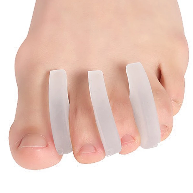 

1Pair Soft Silicone Foot Care Gel Toe Bunion Guard Orthopedic Toe Separators Finger Toe Separator Correction Pad