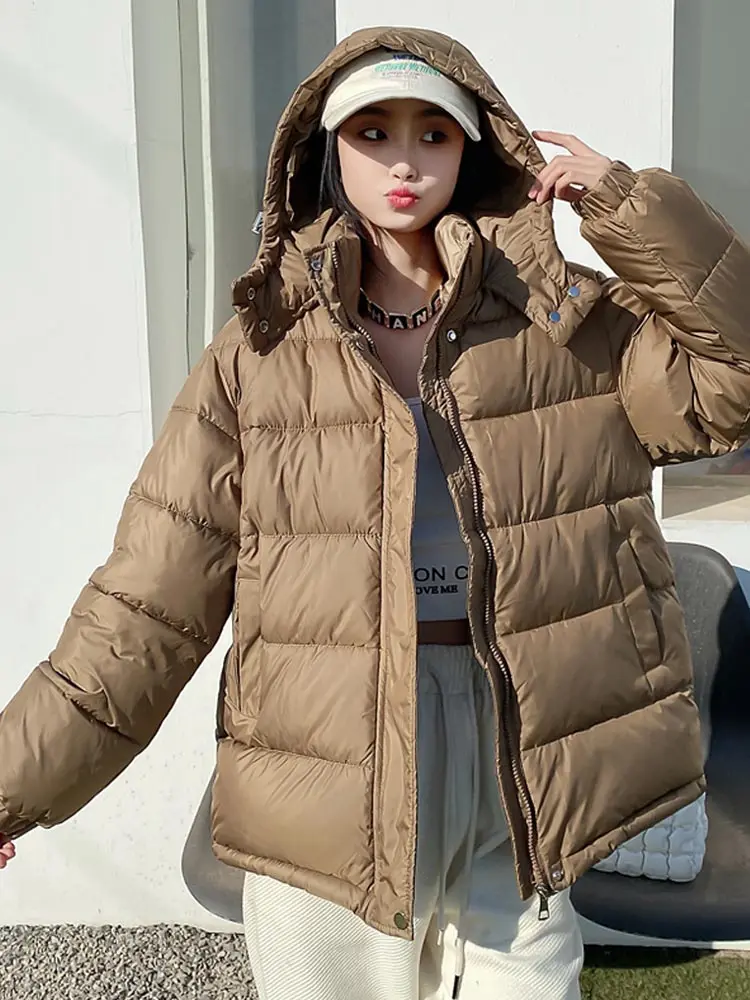 MEILLY DOLPHIN New 2023 Cotton Padded Hooded Parkas Down Winter Jacket Women Thick Warm Female Puffer Jacket Coat Outerwear