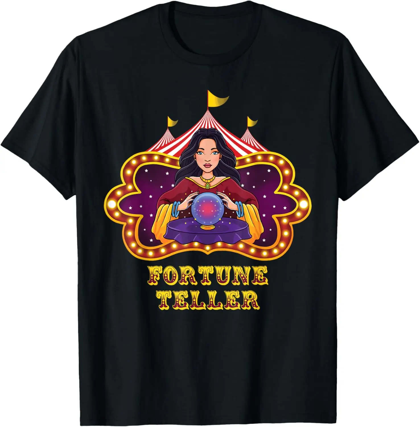 Футболка Fortune Teller Psychic Circus Staff Carnival Theme Party