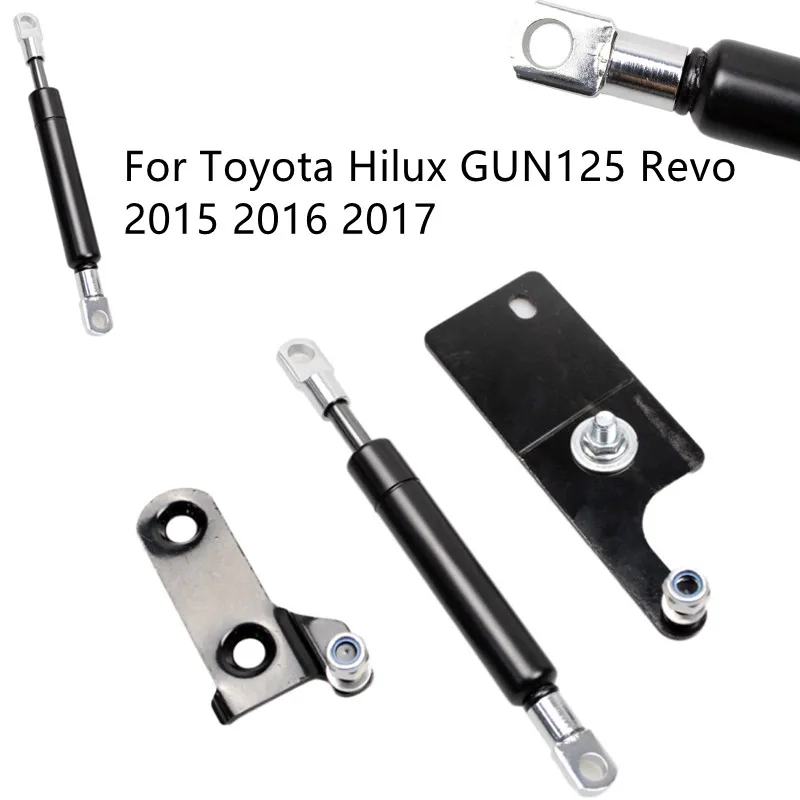 for Toyota Hilux GUN125 Revo 2015 2016 2017 Pickup Accessories Stainless Rear Tailgate Slow Down Gas Shock Assist Struts Damper