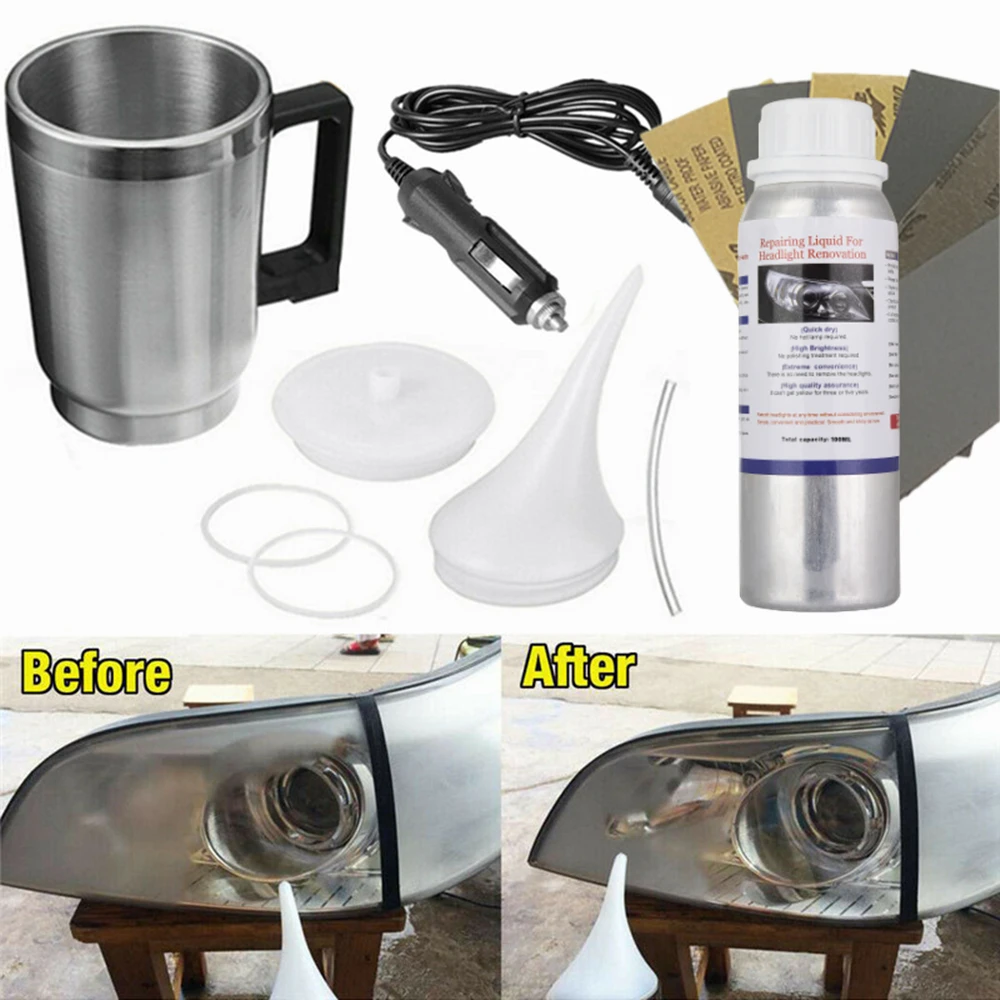 

Car Headlight Renovation Kit Headlights Washer Light Restoration Fumigation Chemicals Car Cleaning Kit Automotive Polishing