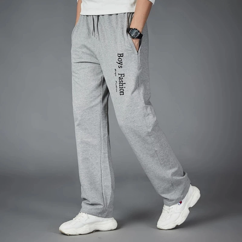 Men Running Pants Joggers Sweatpant Spring Autumn Jogging Sport Gym Trousers Loose Homewear Fitness Straight Breathable
