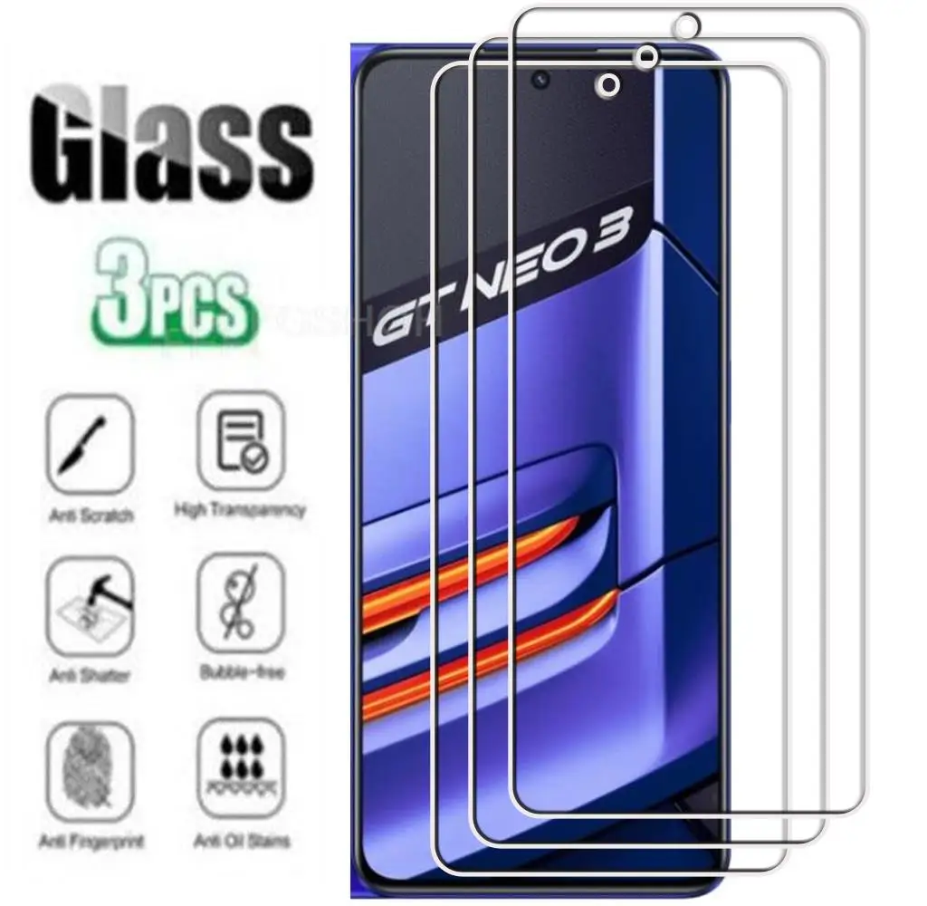 

HD Protective Tempered Glass For Realme GT Neo3 Neo 3 80W 150W 6.7" 2022 Screen Protector Protection Cover Film