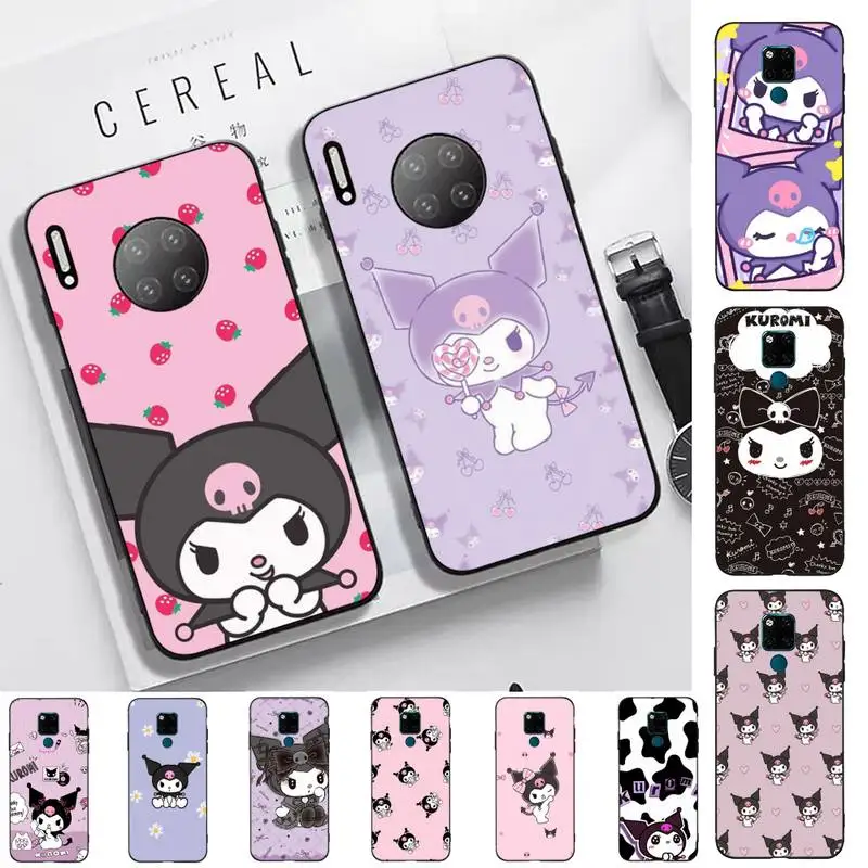 BANDAI Kuromi Phone Case for Huawei Mate 20 10 9 40 30 lite pro X Nova 2 3i 7se