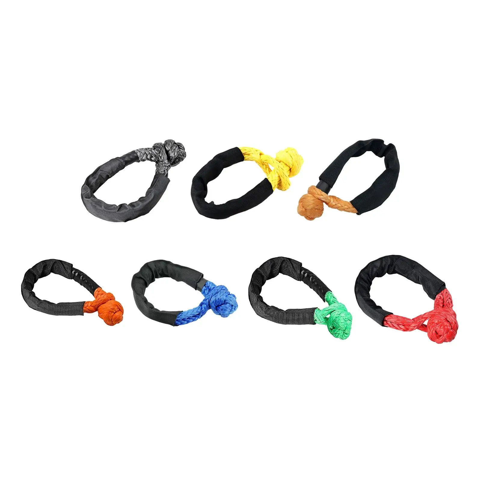 

SOFT SHACKLE Rope Tow Strap with Protective Sleeve for Vehicle Recovery