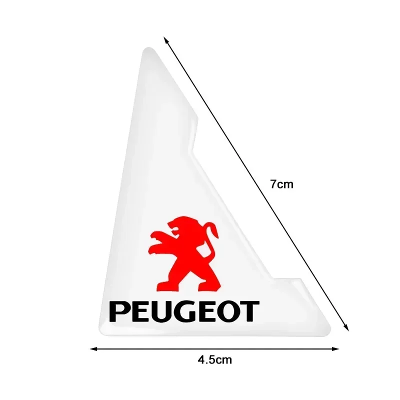 Прозрачная наклейка на углы двери автомобиля защита от царапин для Peugeot 206 308 307 208