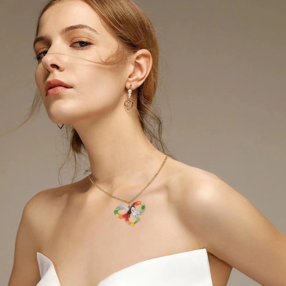 380Pcs Rectangle Glass Seed Beads Two Hole Loose Spacer Bead for DIY Bracelet Necklace Earring Jewelry Making Accessories