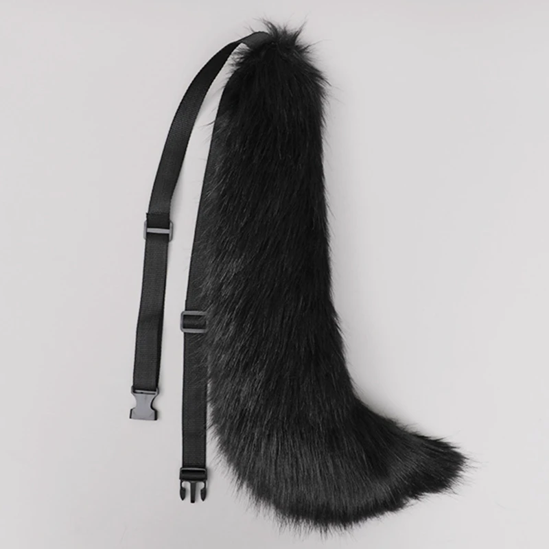 Wolf Dog Tail Cosplay Halloween Christmas Party Furry Tail Cosplay Costume One Size  Faux Fur Tail Cosplay 65cm/25.59in images - 6