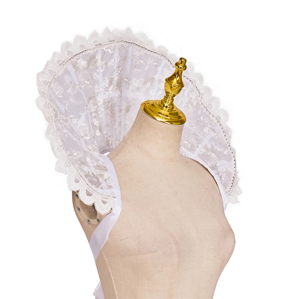 Женская кружевная накидка с воротником-стойкой в готическом стиле