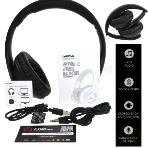 

Новые в 059 Lite Беспроводные наушники с шумоподавлением Bluetooth Накладные наушники