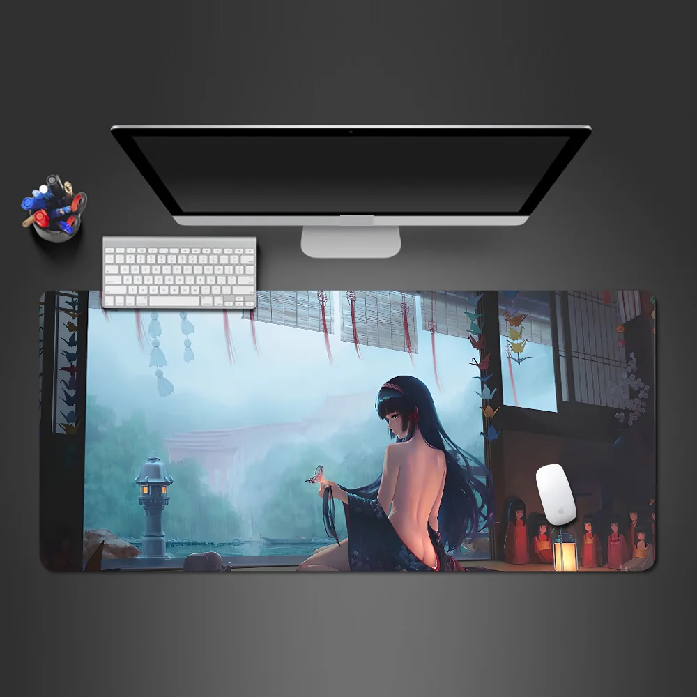 Резиновый коврик для мыши 500x1000x3 мм Женский Офисный Компьютерный обучающий