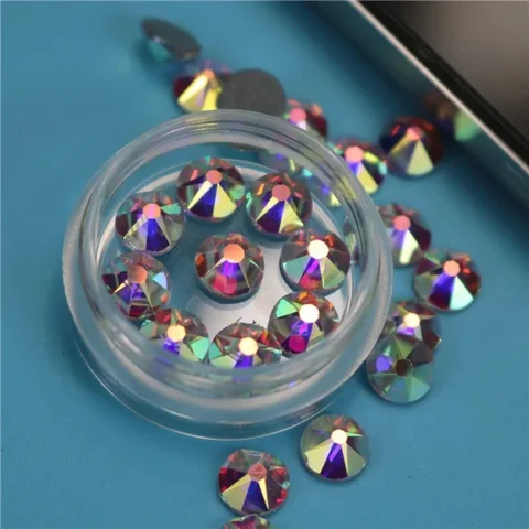 Стразы горячей фиксации ZhanwSP хрустальные круглые ss8