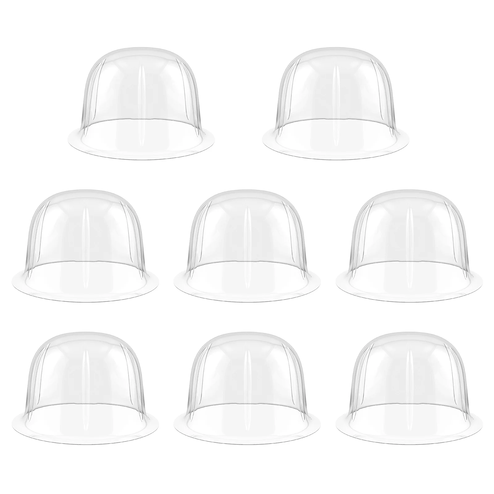 

8pcs Plastic Hat Holders Dome Hat Support Holders Hat Display Stands Hat Shape Protector for Home Travel