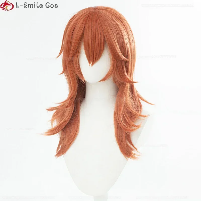 Новый аниме Бензопила Человек Ангел Дьявол Косплей Парик Оранжевый Вьющийся