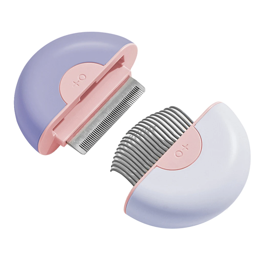 

Pet Deshedding Hairbrush Massaging Shell Long Short Hair Removal Dematting Removing Brush Grooming Shedding Purple