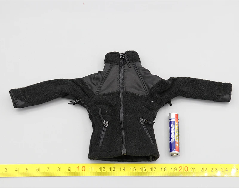 

1/6 Scale M019 Men's Black Fleece Jacket Coat Model for 12''Body Action Figures DIY Accessories