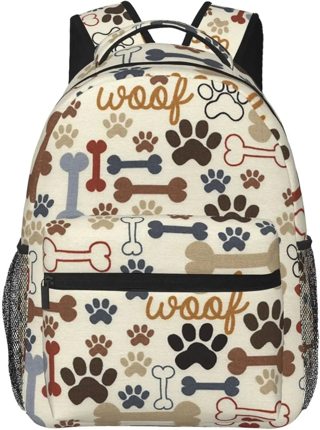 

Dog Bones And Paw Prints Stylish Casual Backpack Purse Laptop Backpacks Pockets Computer Daypack For Work Business Travel