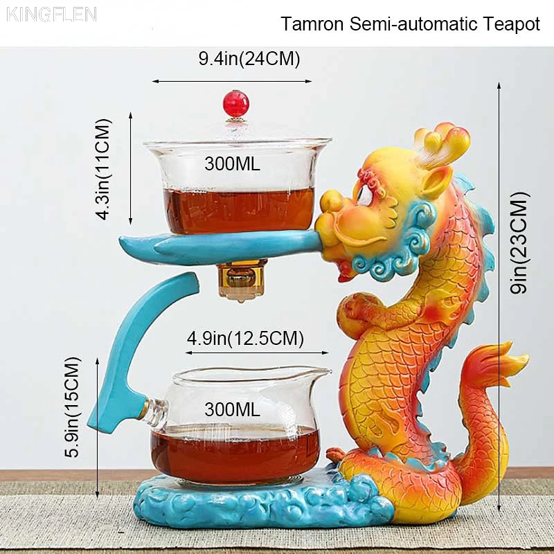 Термостойкий стеклянный чайный набор чаша с вращающейся крышкой и магнитной