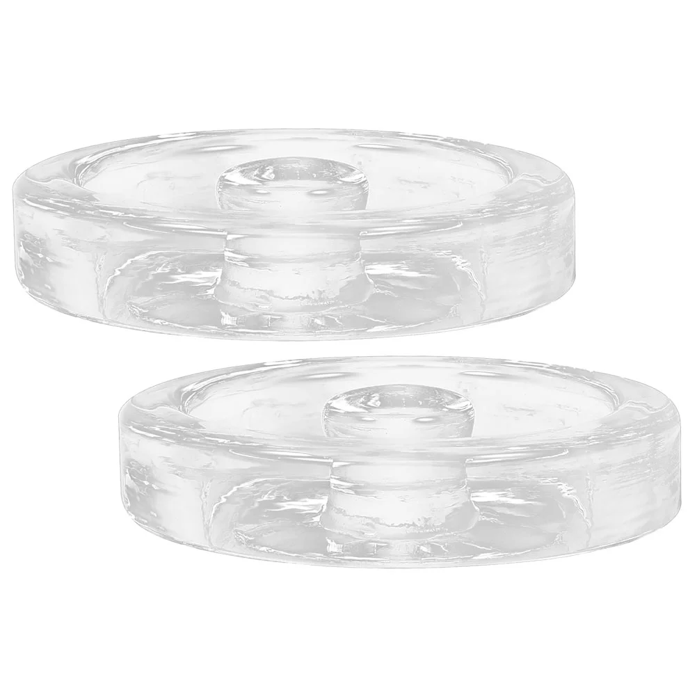 

2 Pcs Fermented Glass Weights Clear Fermenting Lids Wide Mouth Jar Pickle Multi-function Fermentation Mason Jars Can
