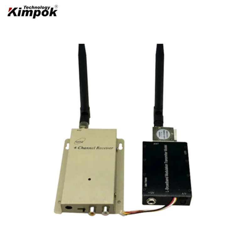 

1.2GHz 60KM Long Range Drone Transmitter 5000mW LOS FPV Wireless Video Sender with 4 Channels UAV Transmitter