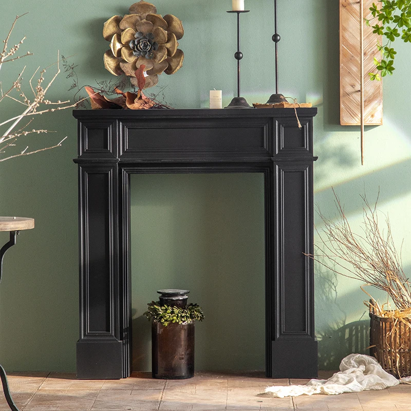 Скандинавская деревянная витрина винтажный белый современный шкаф для