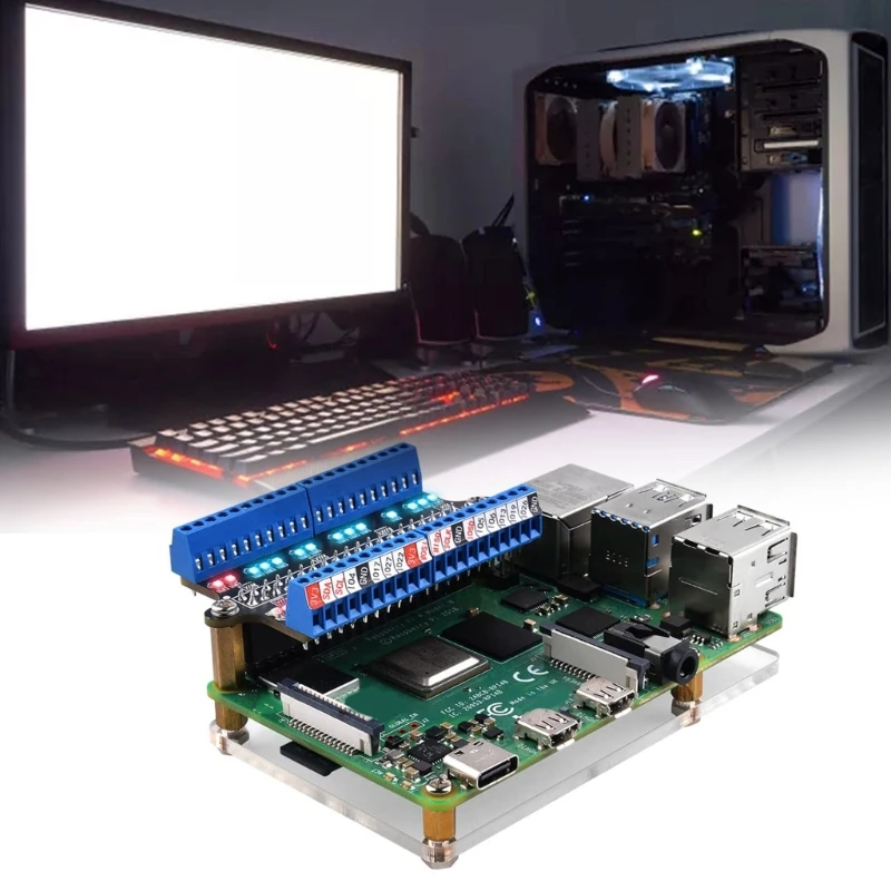 

Metal for Raspberry 4B - Terminal Board with LED & Screw Terminals