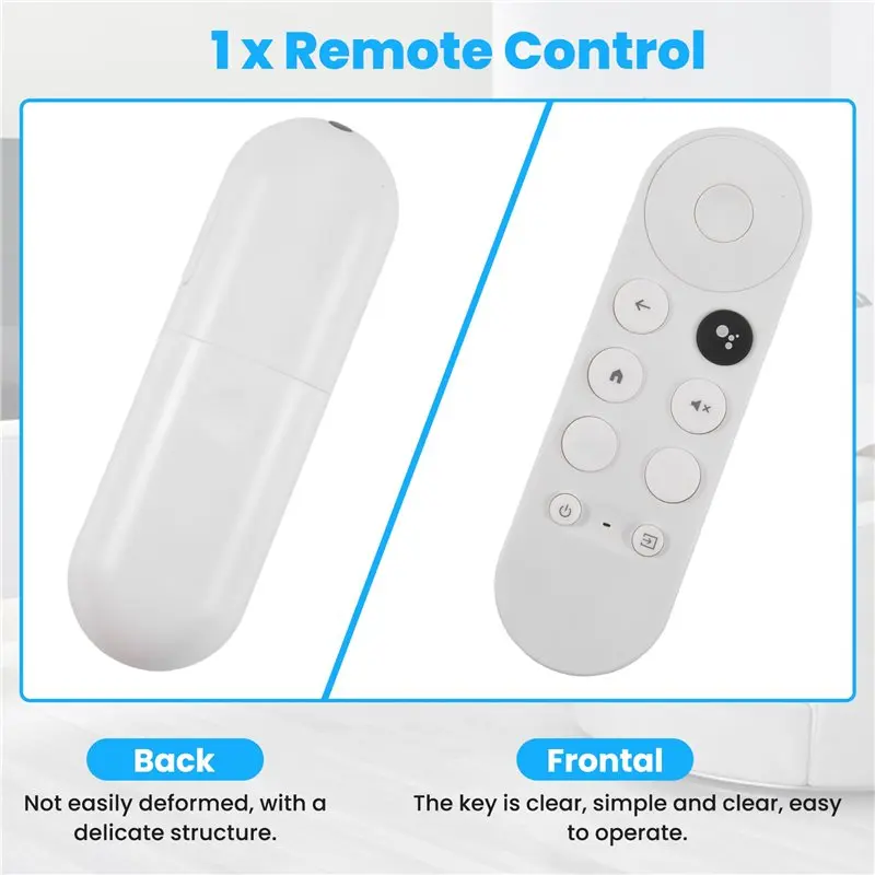 Фото Пульт дистанционного управления ABMF для ТВ-приставки GOOGLE CHROMECAST, совместимый с Google TV №3