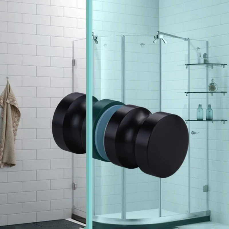 Стеклянная Дверная ручка для душа из нержавеющей стали Kensharp маленькая