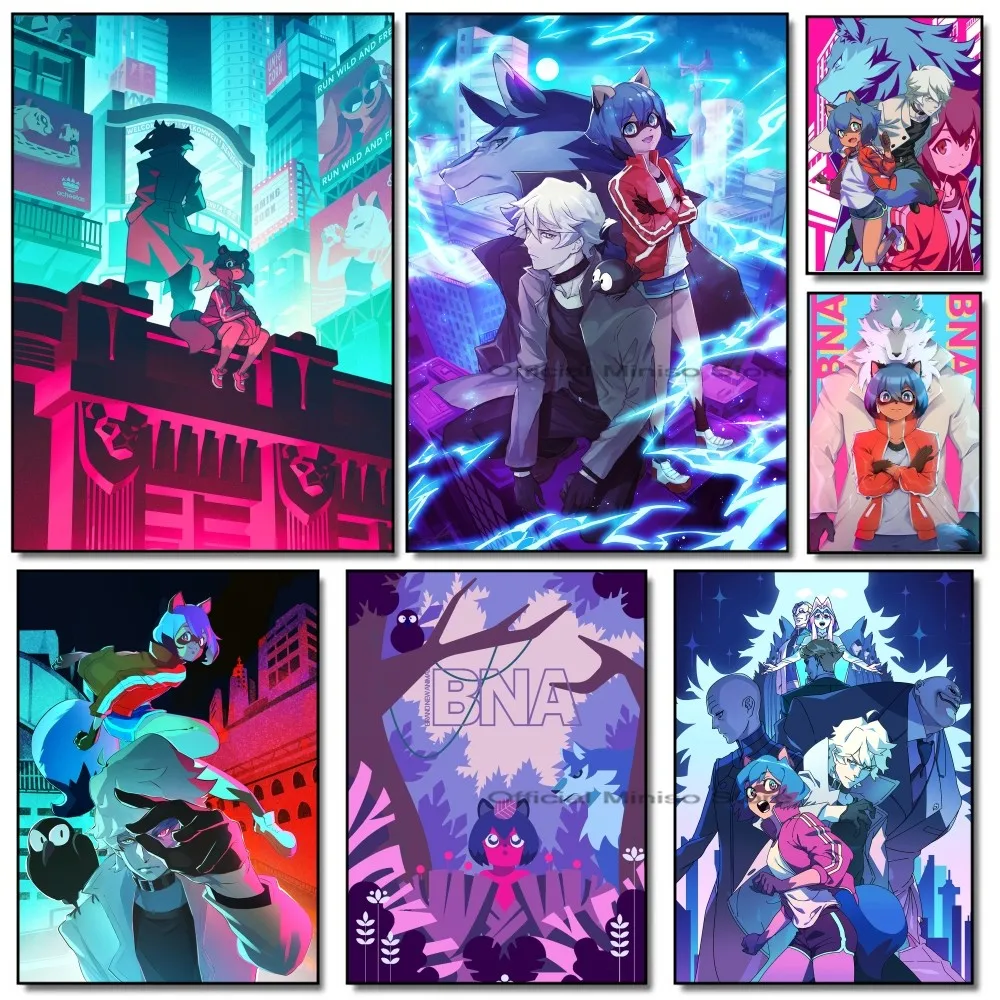 1 шт. новый аниме постер BNA в виде животного самоклеящийся Настенный декор