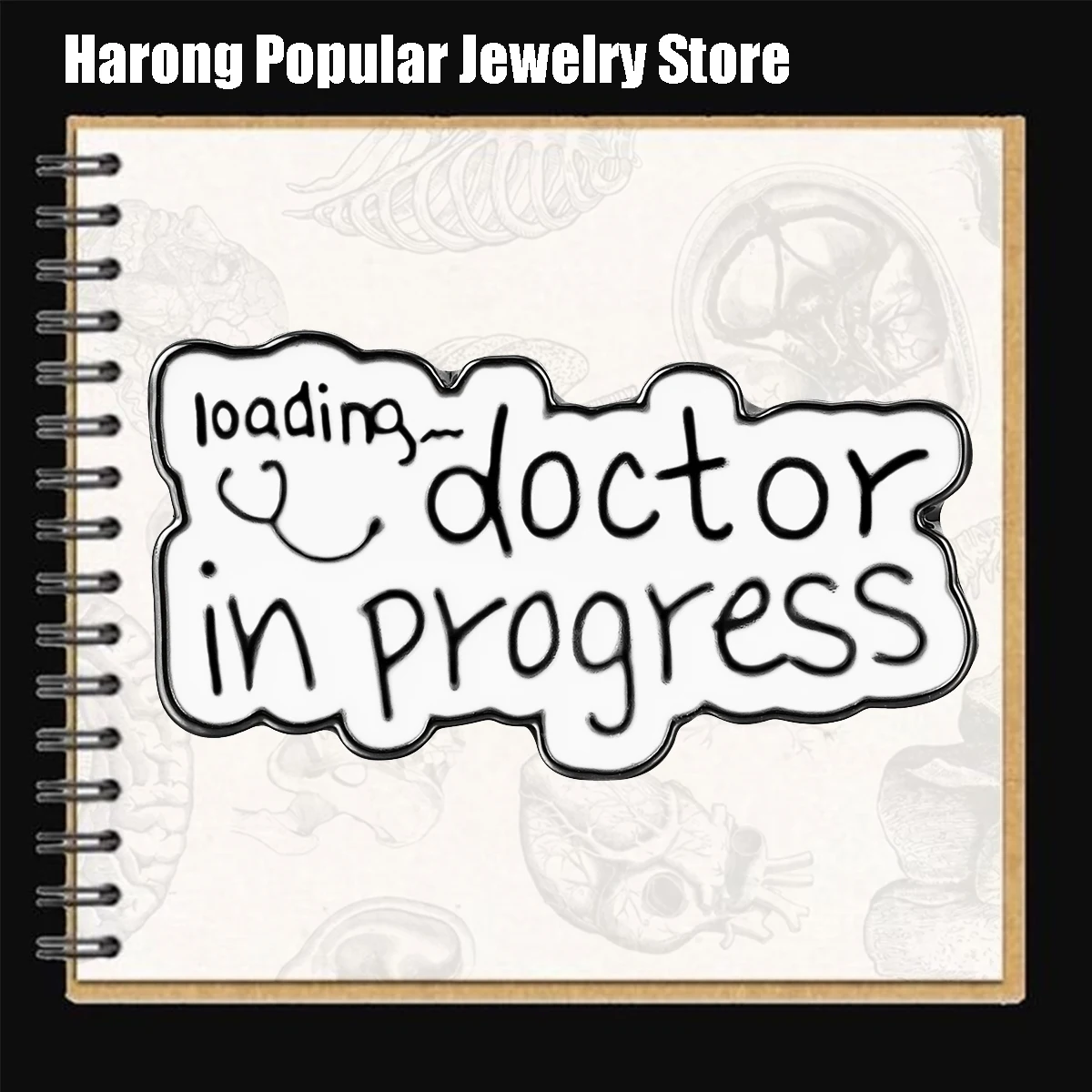 Харун забавный доктор эмалированные булавки медицинская брошь милый Medico ремешок