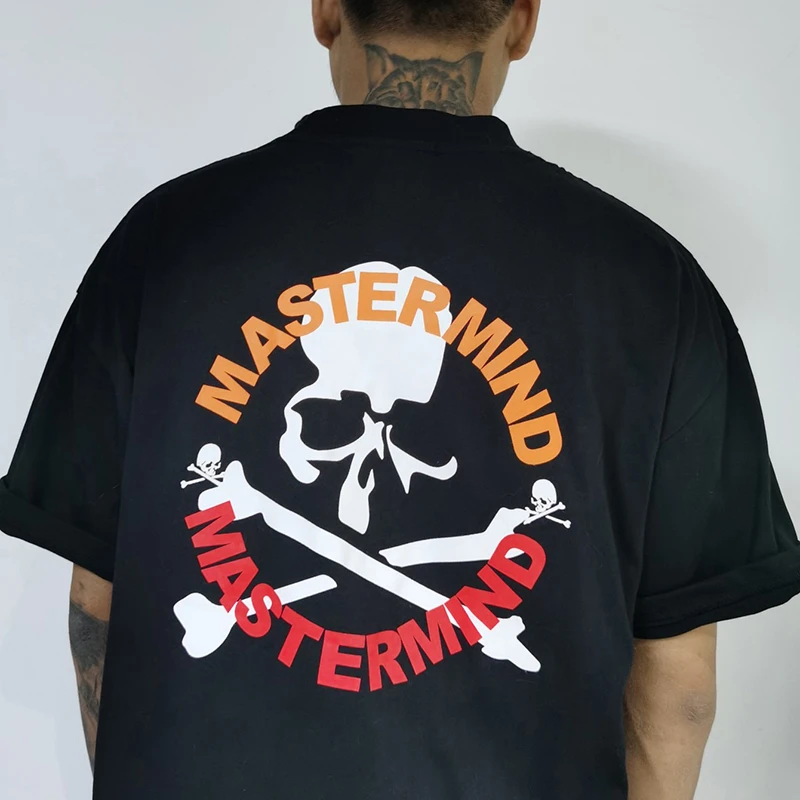 

New 2022 Oversized Mastermind Big Logo Printing Black T-shirt High-quality MMJ Japanese Tide Brand Men Women 1:1 Cotton T Shirt