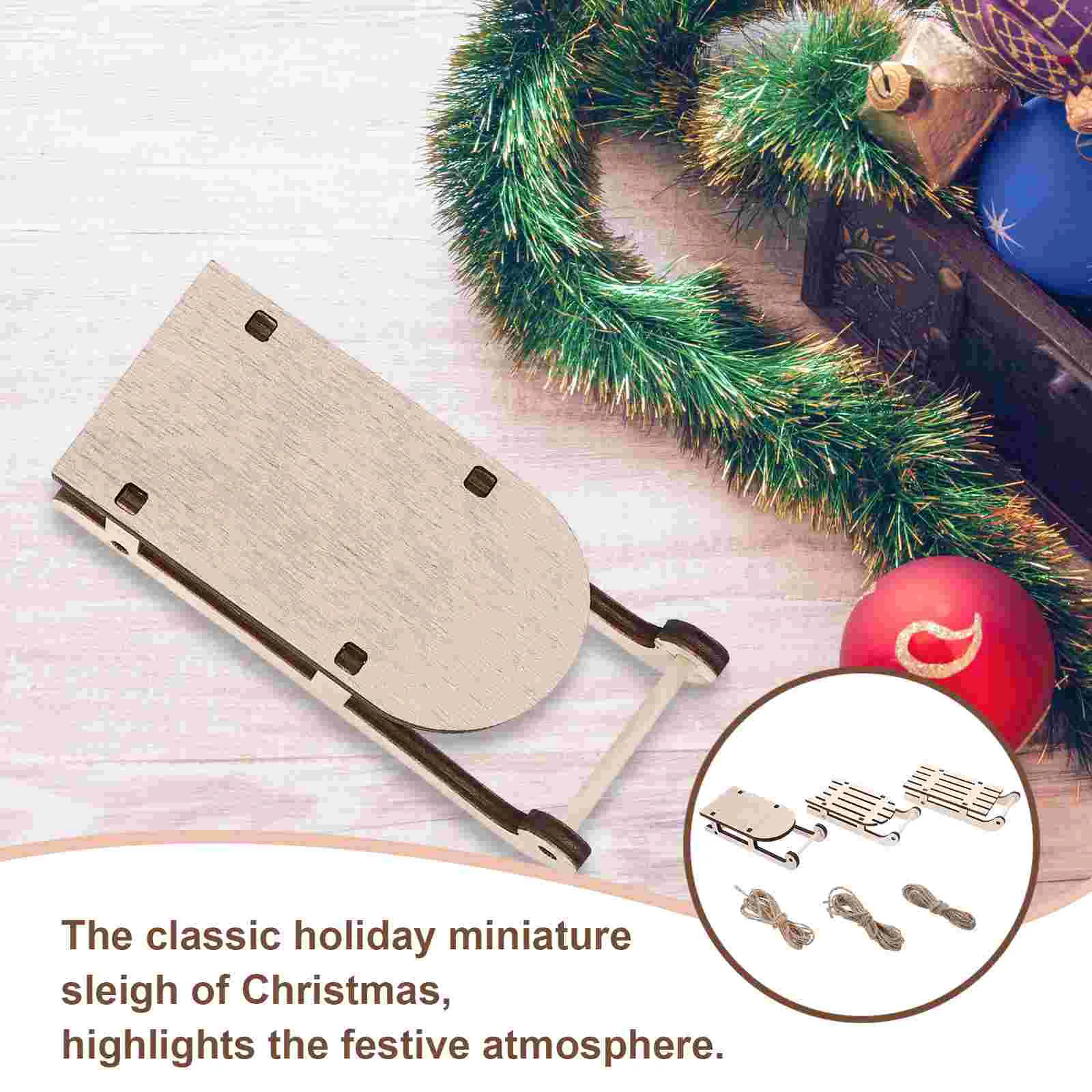 12 шт. рождественские сани украшения рождественский декор мини-украшения уличные