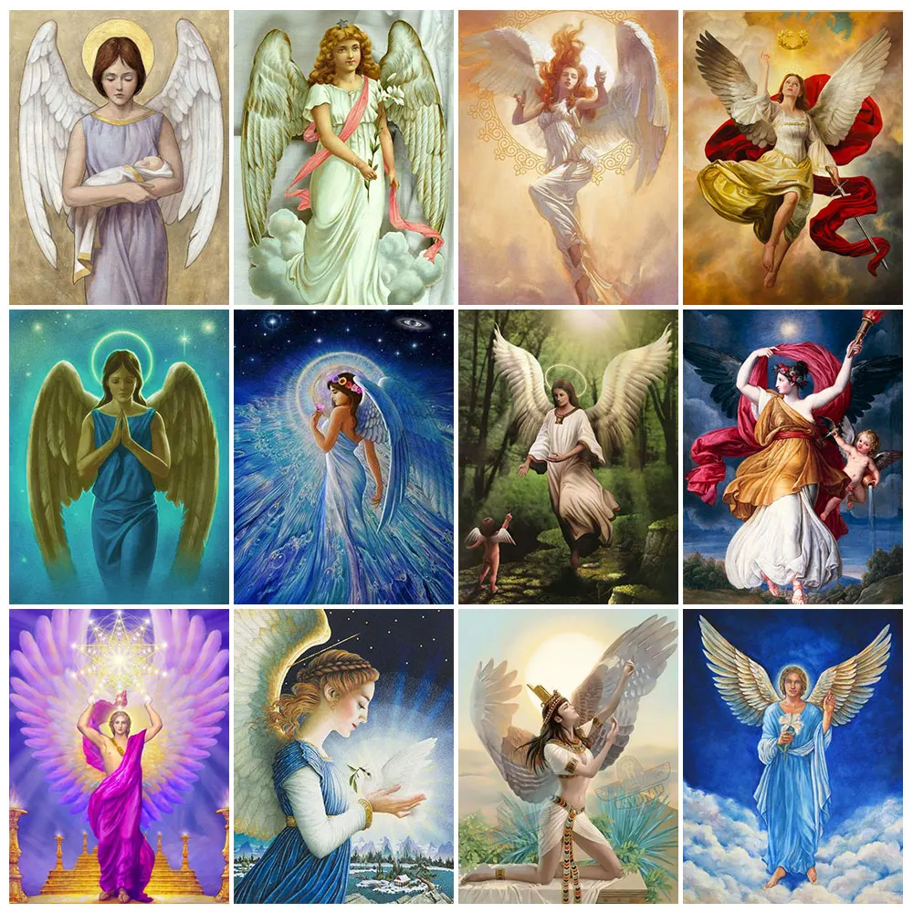 

Картина из страз 5D "сделай сам", религиозная картина с ангелом, искусство, наборы для вышивки крестиком, домашний декор, Новое поступление 2023