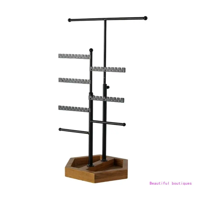 

Деревянный поднос-органайзер для ювелирных изделий для часов, ожерелий, браслетов, колец, женский подарок, Прямая поставка